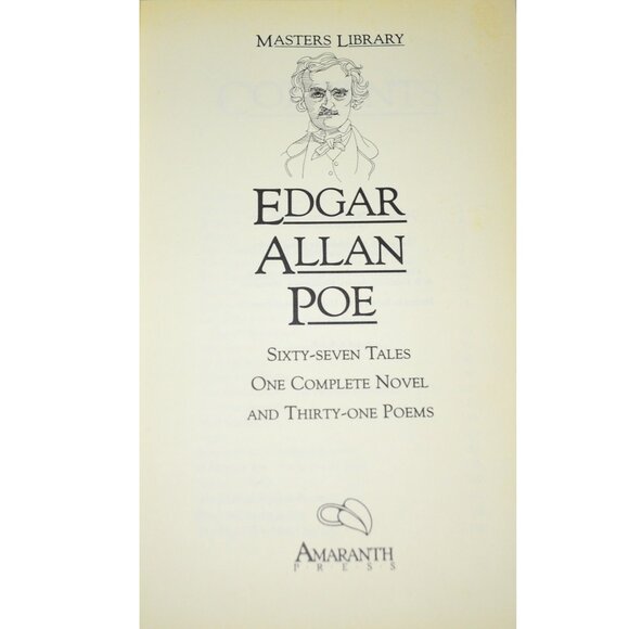 Edgar Allan Poe Leather Bonded Book 1985 Has 751 Pages Stories Novel Poems - Picture 8 of 12